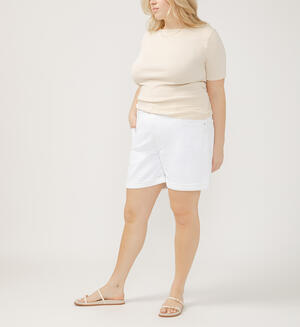 Boyfriend Relaxed Mid Rise Shorts Plus Size