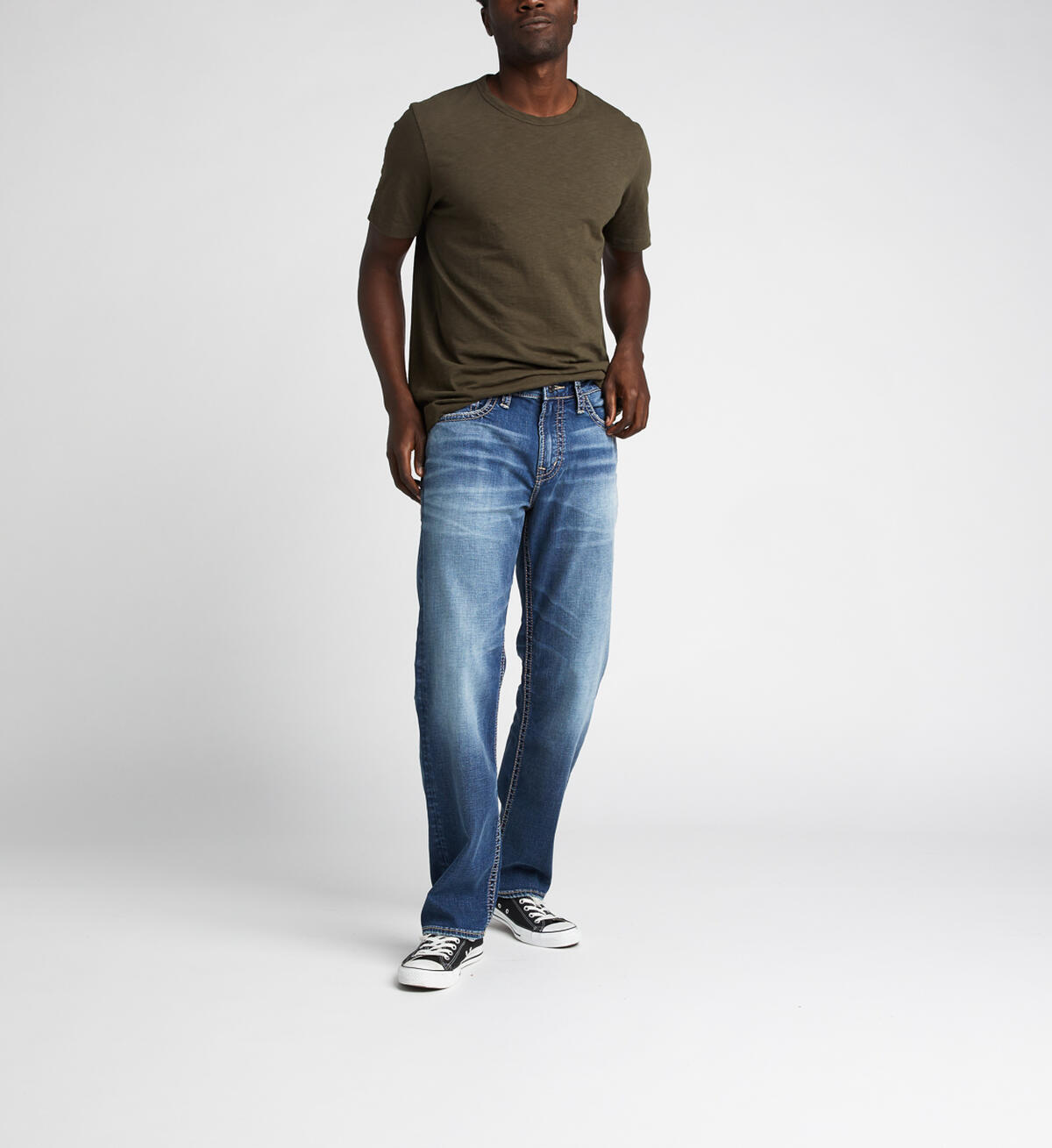 Hunter Athletic Fit Tapered Leg Jeans, Indigo, hi-res image number 3