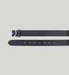 Womens Heavyweight Genuine Leather Belt With Circle Center Bar Buckle, , hi-res image number 2