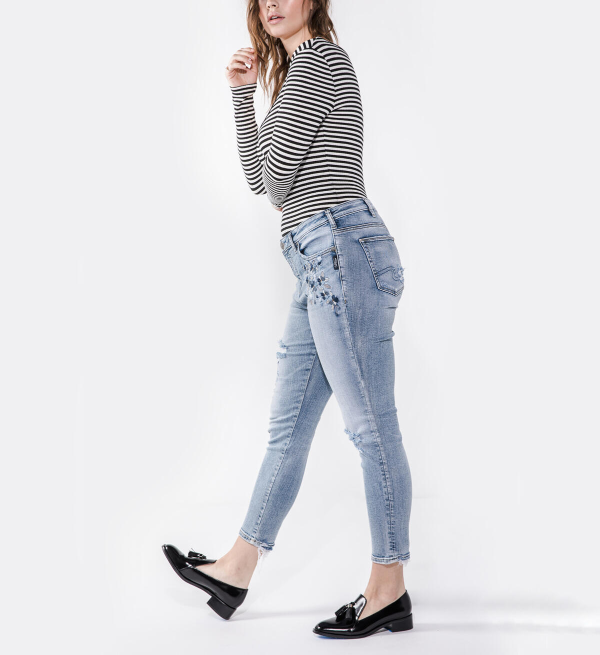 Izzy Ankle Skinny Light Wash, , hi-res image number 2