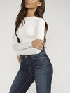 Elyse Mid Rise Slim Bootcut Jeans image number 3