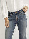 Suki Mid Rise Cropped Flare Jeans image number 3