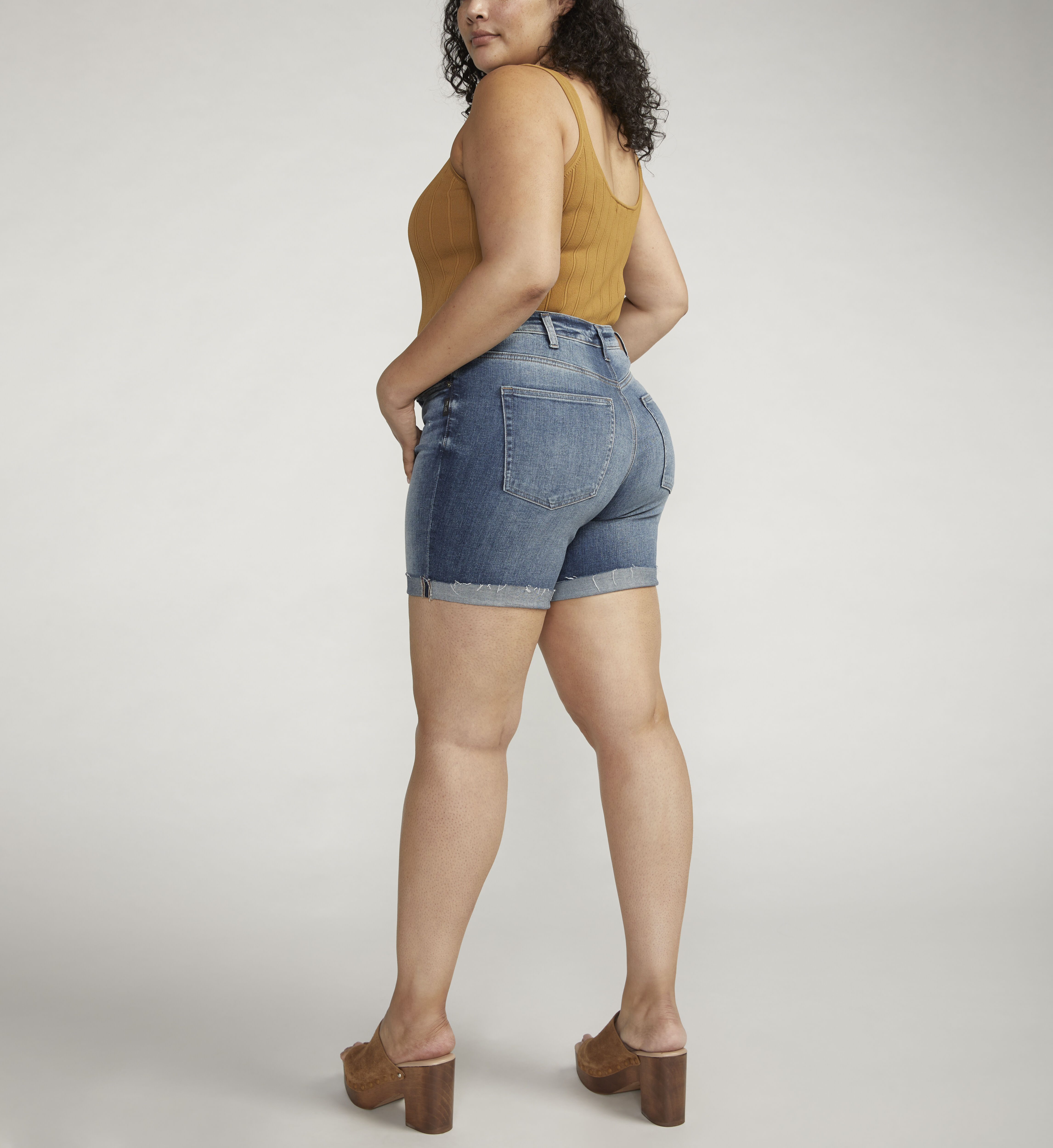 Buy Sure Thing High Rise Long Short Plus Size for CAD 48.00