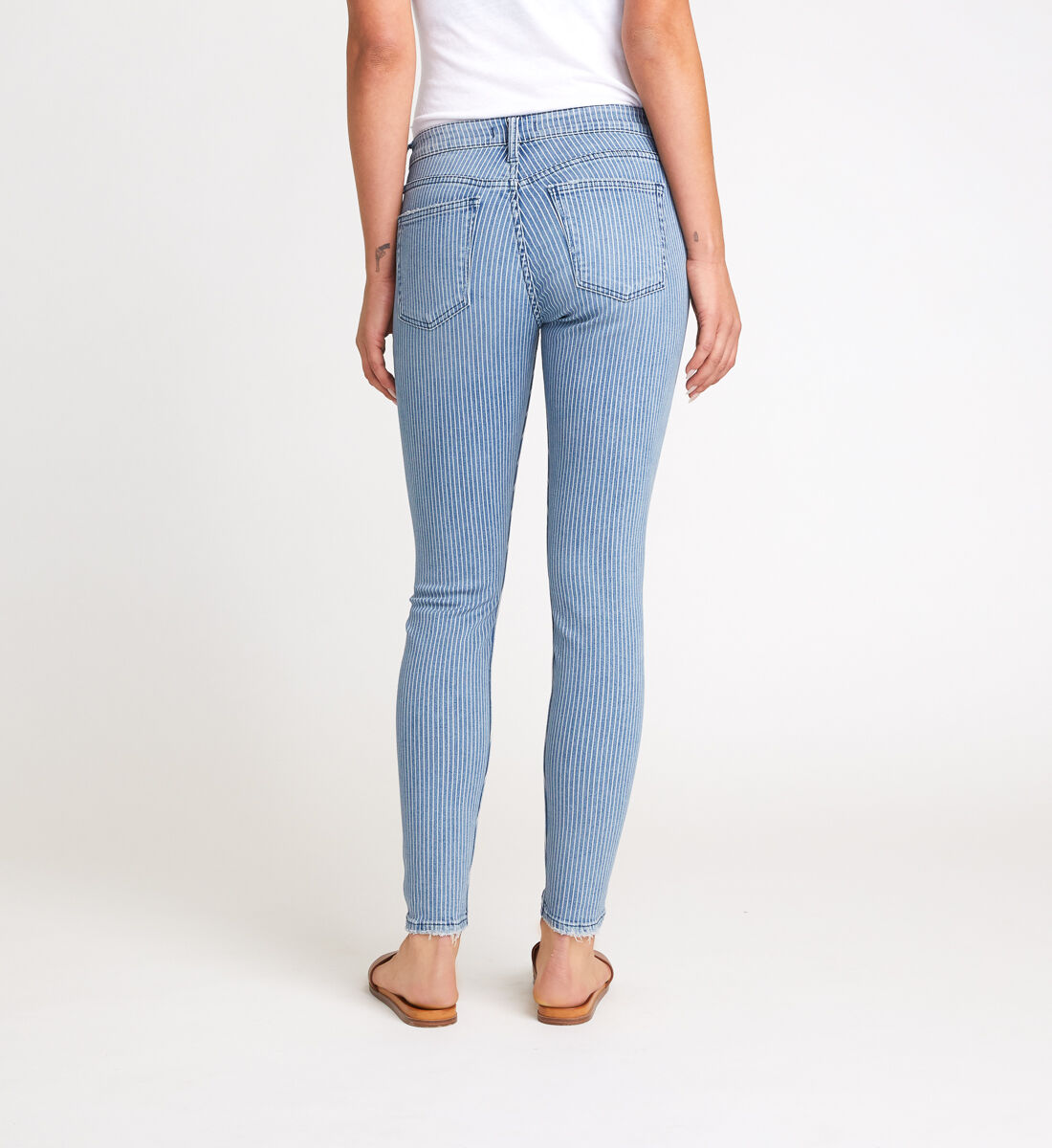 Pinstripe skinny jeans womens outlet