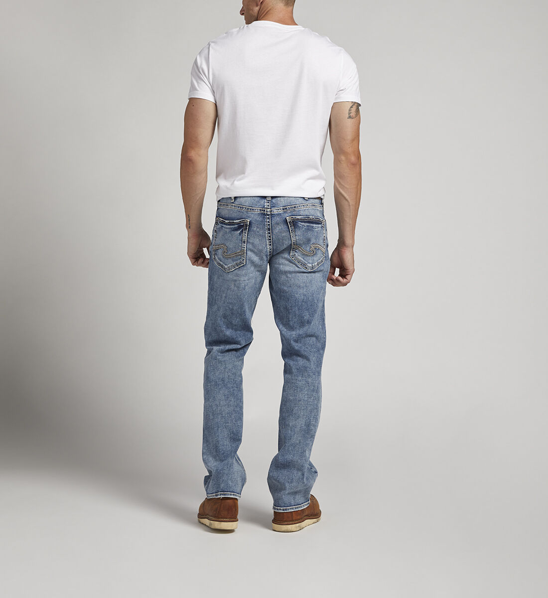 Slim fit straight leg jeans sale