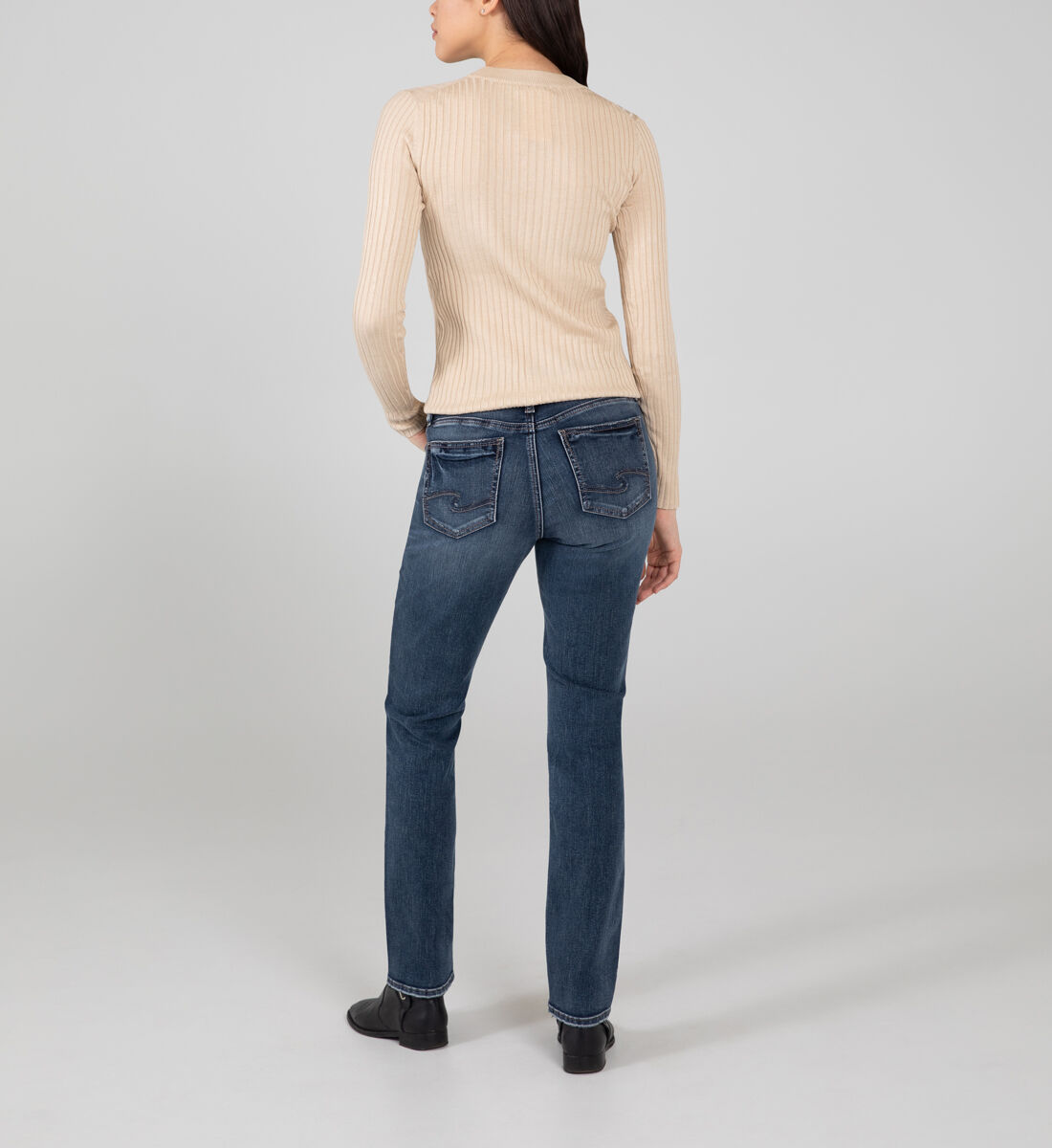 Silver jeans 2025 elyse straight leg
