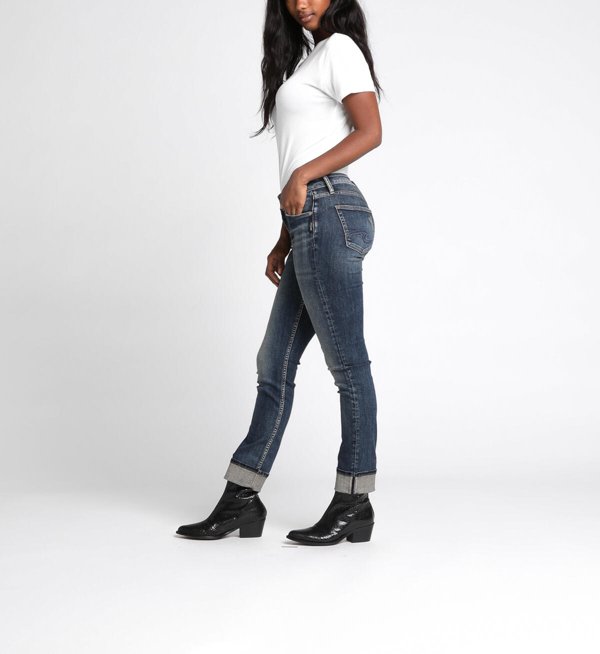 Avery Slim High Medium Wash, , hi-res image number 2