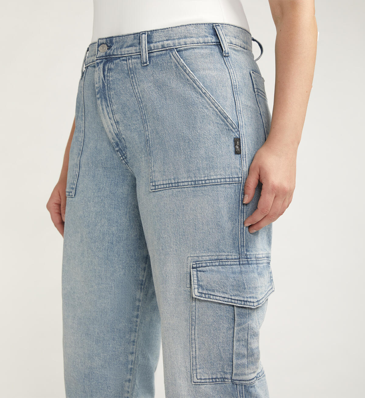 Utility Cargo Jeans Plus Size, , hi-res image number 3