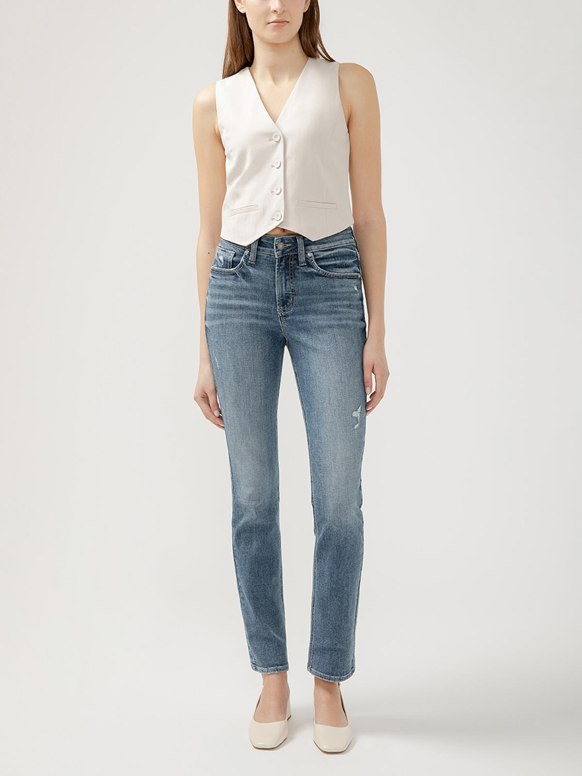 Avery High Rise Straight Leg Jeans image number 0