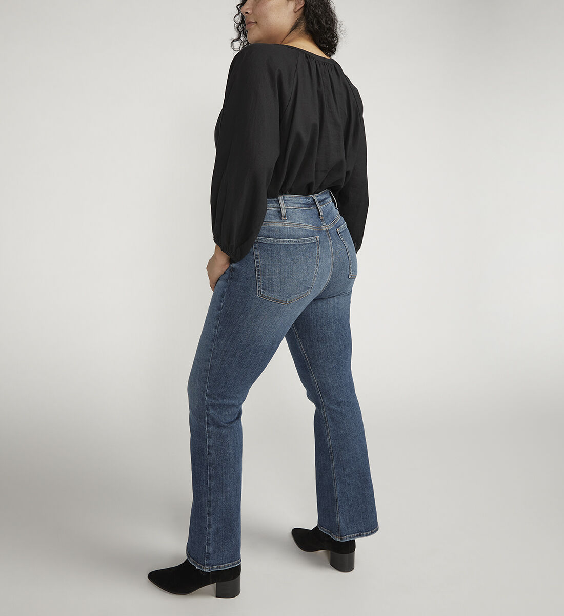 Plus size top boutique flare jeans