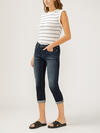 Elyse Mid Rise Luxe Stretch Capri image number 2