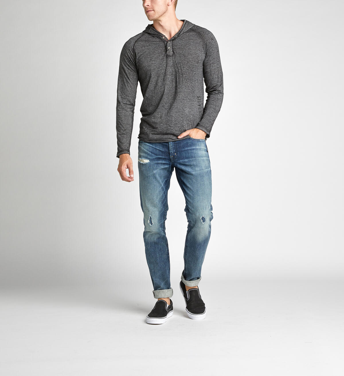 Kyles Long-Sleeve Hooded Henley, , hi-res image number 1