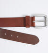 Pebbled Leather Men's Belt, , hi-res image number 2
