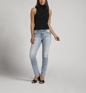 Most Wanted Mid Rise Straight Leg Jeans