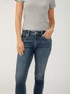 Elyse Mid Rise Straight Leg Jeans image number 3
