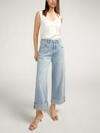 Baggy Mid Rise Wide Leg Cropped Jeans image number 0