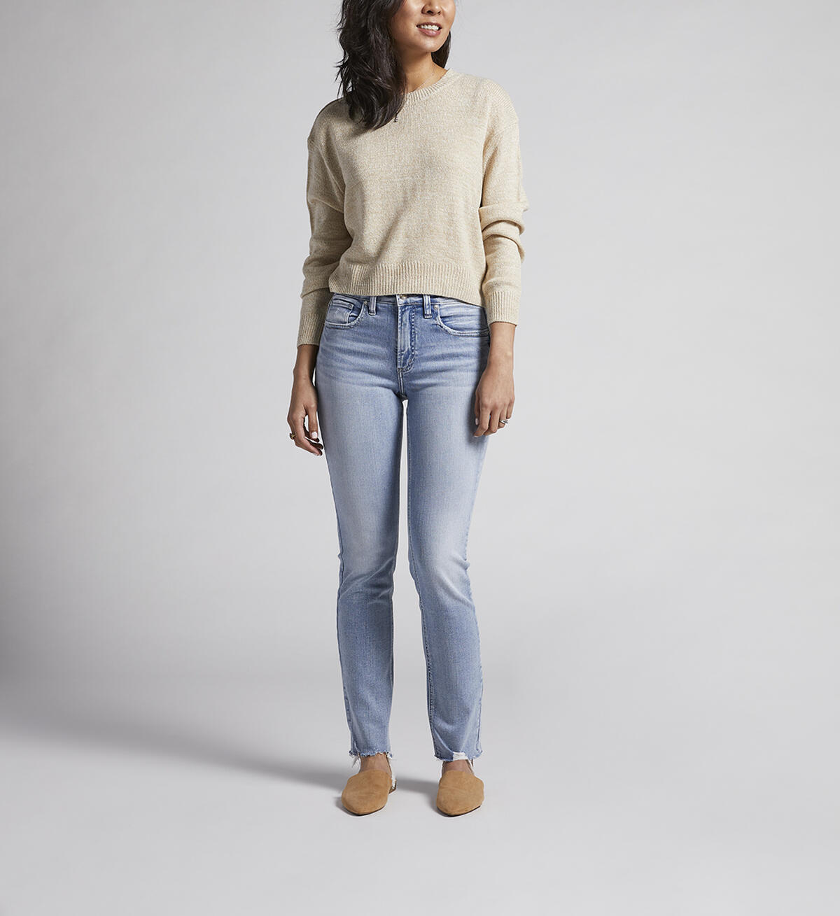 Most Wanted Mid Rise Straight Leg Jeans, Indigo, hi-res image number 0