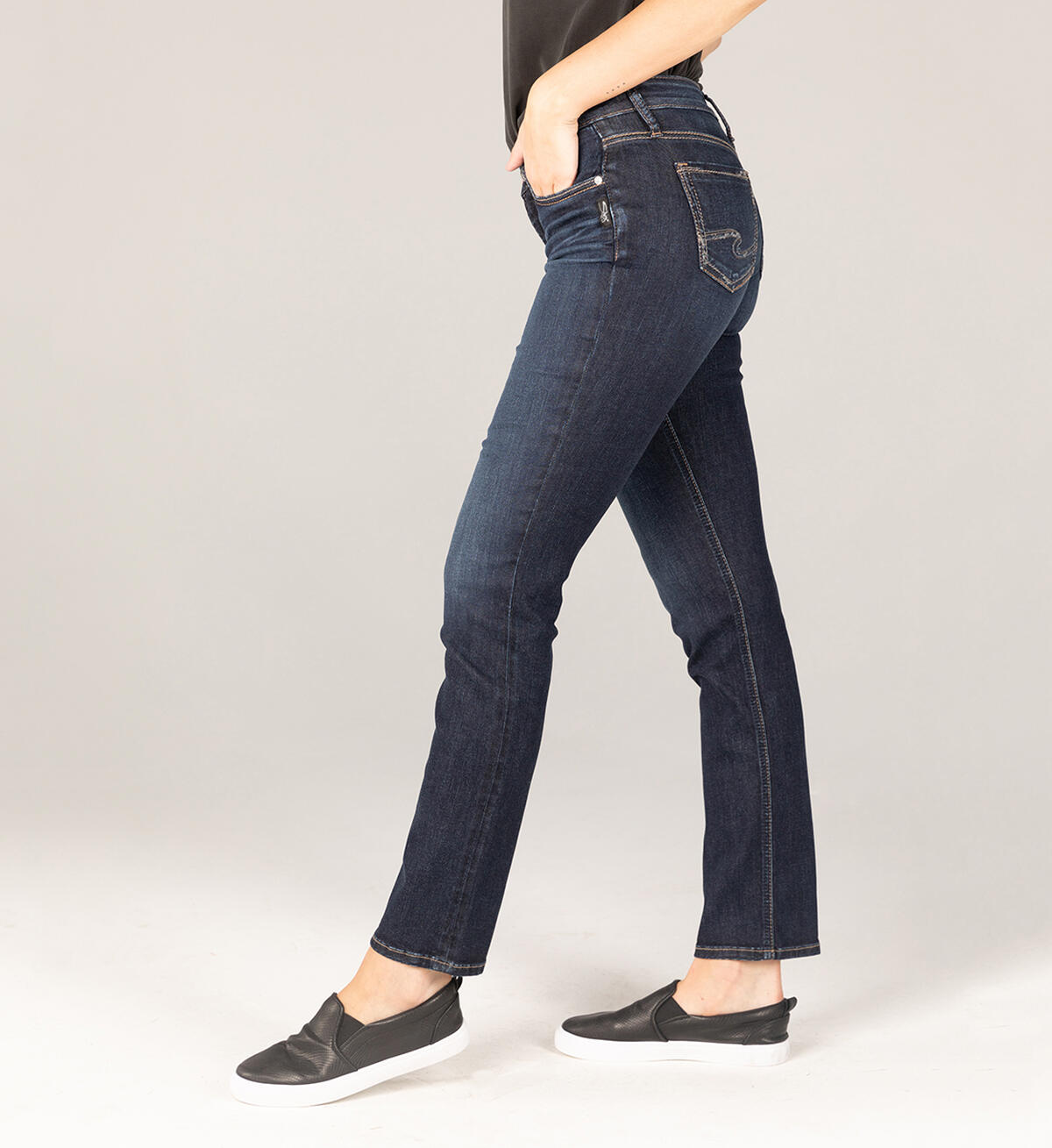 Suki Mid Rise Straight Leg Jeans, , hi-res image number 2