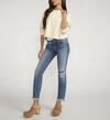 Boyfriend Mid Rise Slim Leg Jeans, Indigo, hi-res image number 4