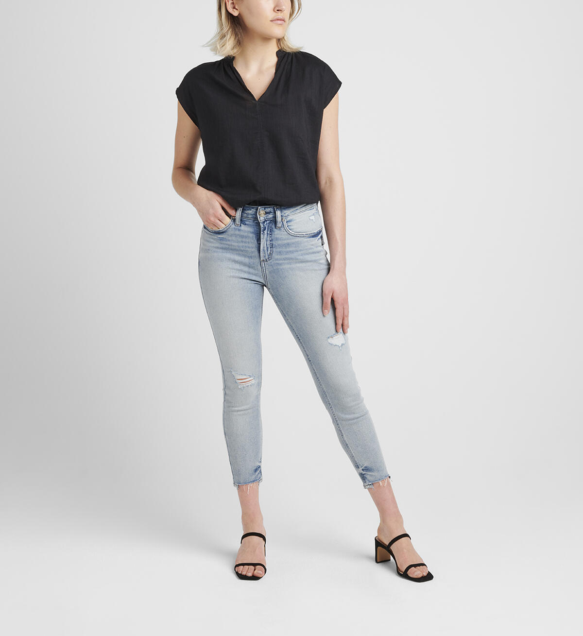 Avery High Rise Skinny Crop Jeans, , hi-res image number 0