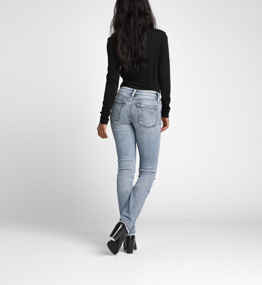 Mid rise curvy shop straight jeans