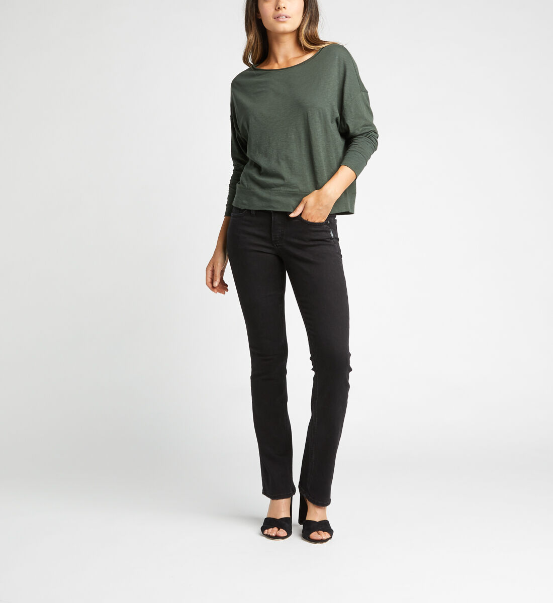 Black slim outlet bootcut jeans