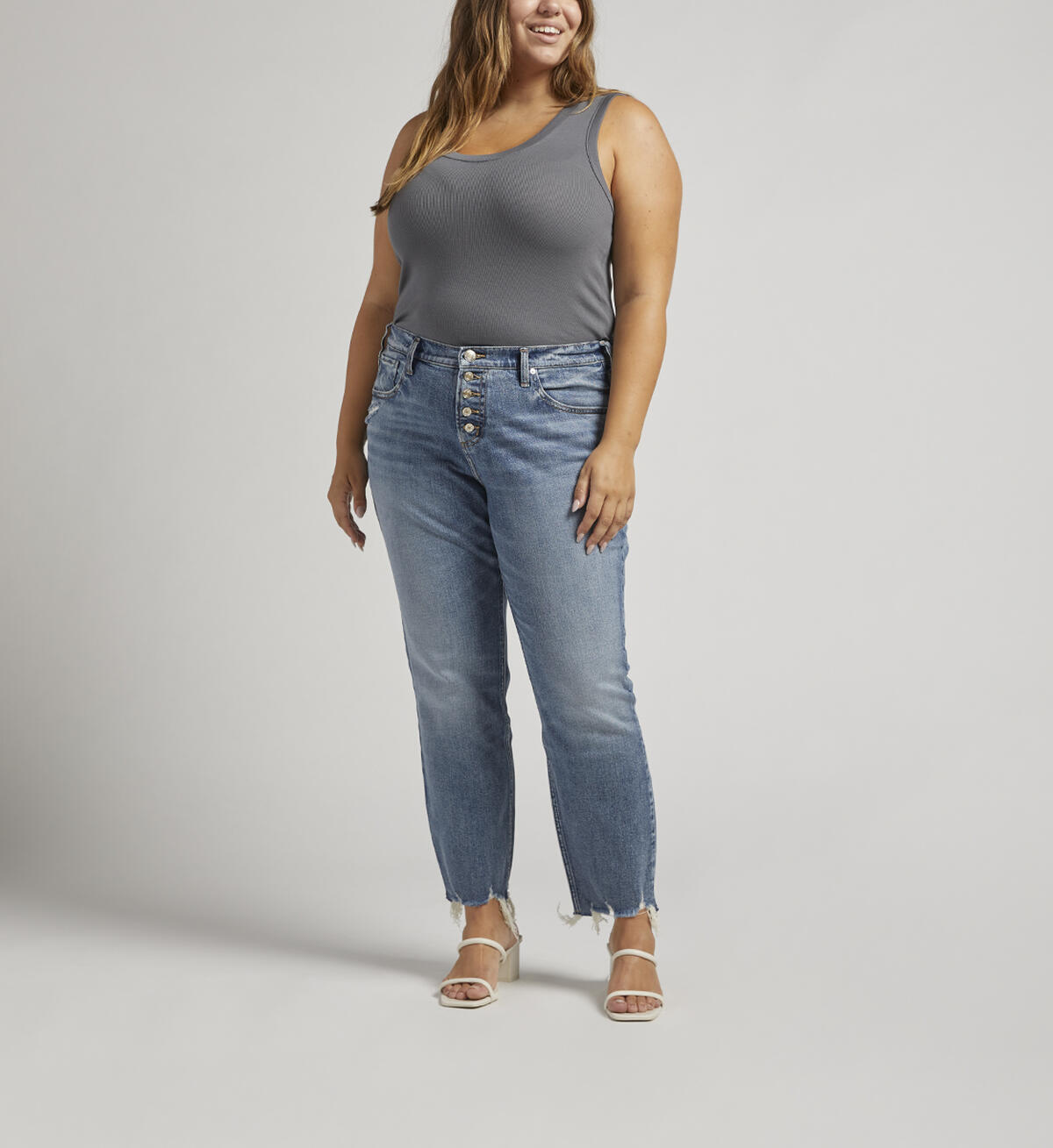 Beau Mid Rise Slim Leg Jeans Plus Size, Indigo, hi-res image number 0