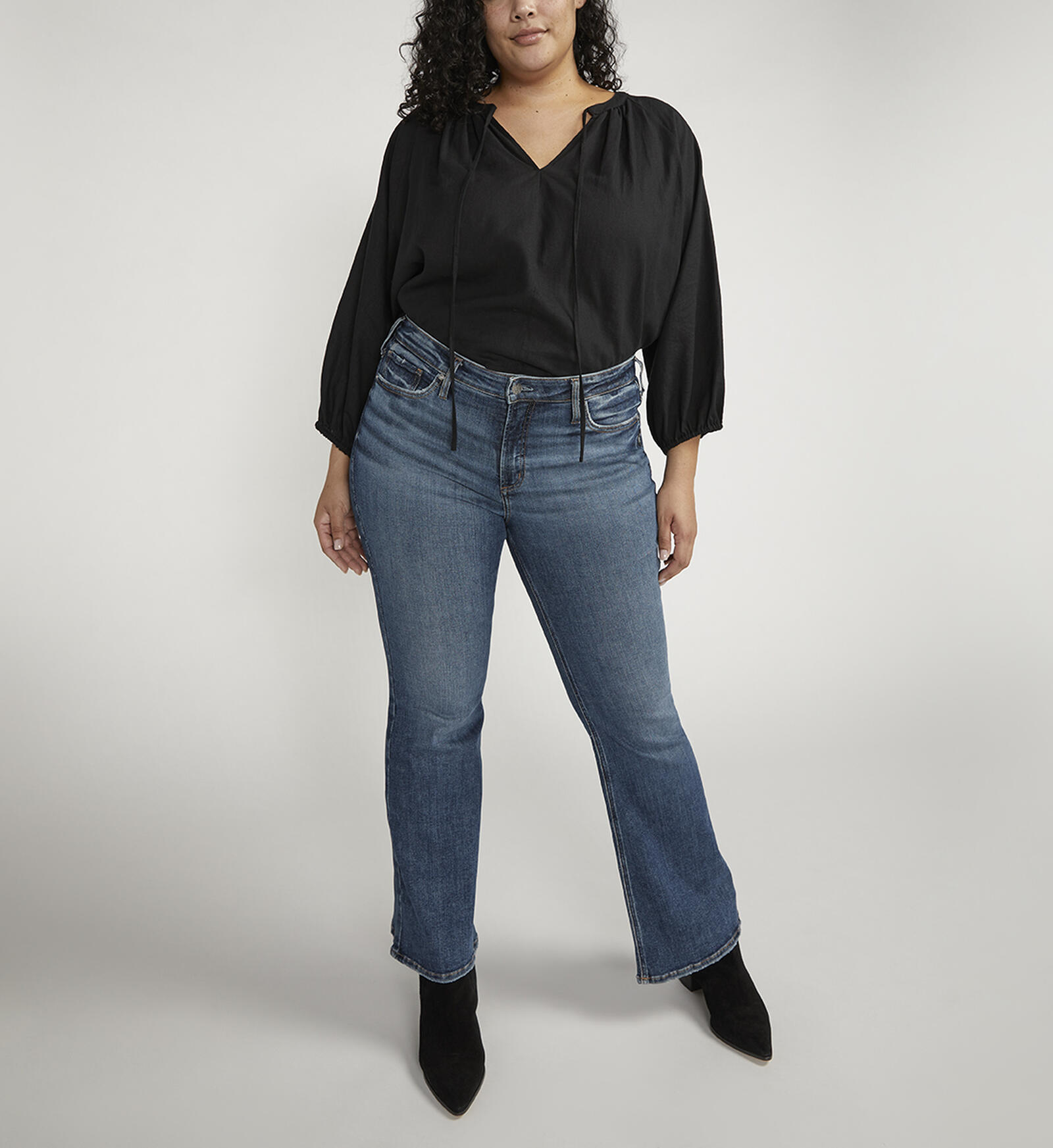 Buy Most Wanted Mid Rise Flare Jeans Plus Size for CAD 102.00