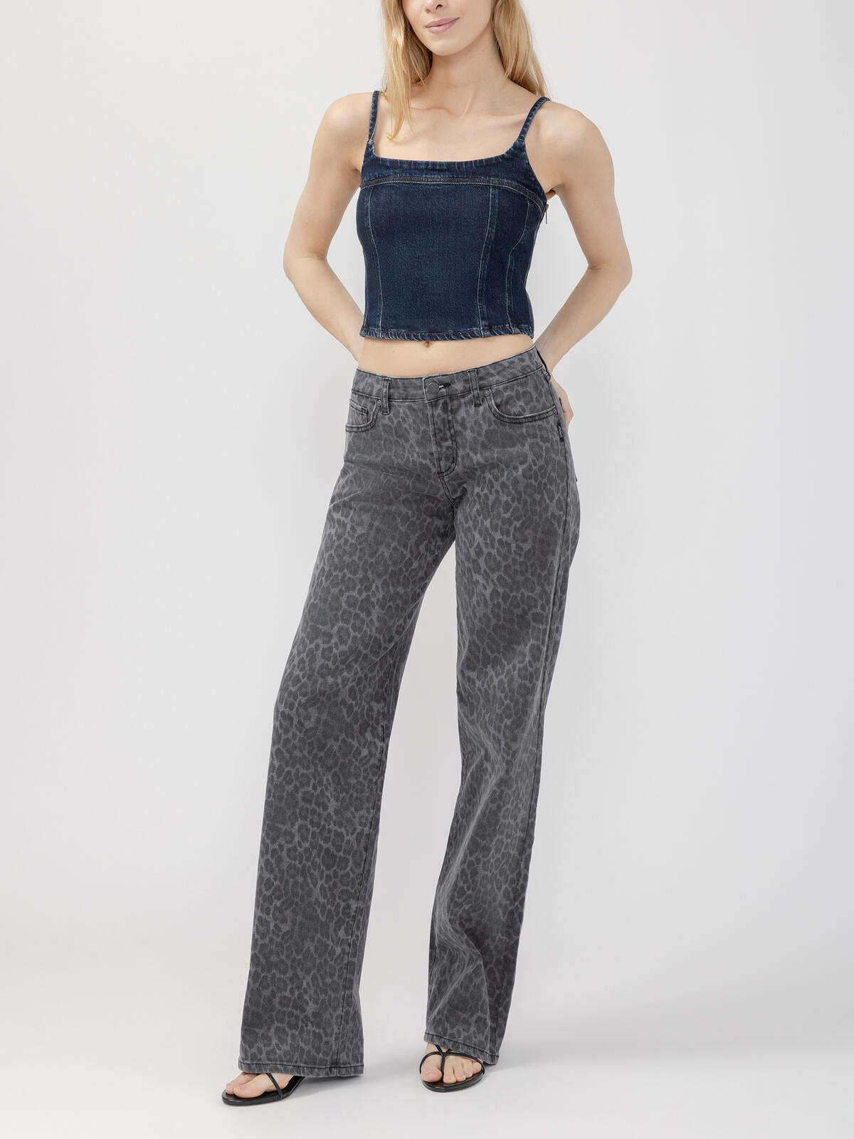 Denim Crop Top image number 0