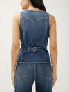 Long Denim Vest image number 1