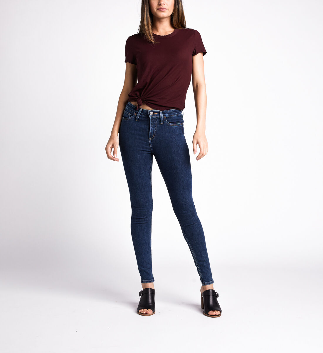 High waisted skinny jeans long leg outlet