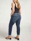 Boyfriend Mid Rise Slim Leg Jeans Plus Size image number 1