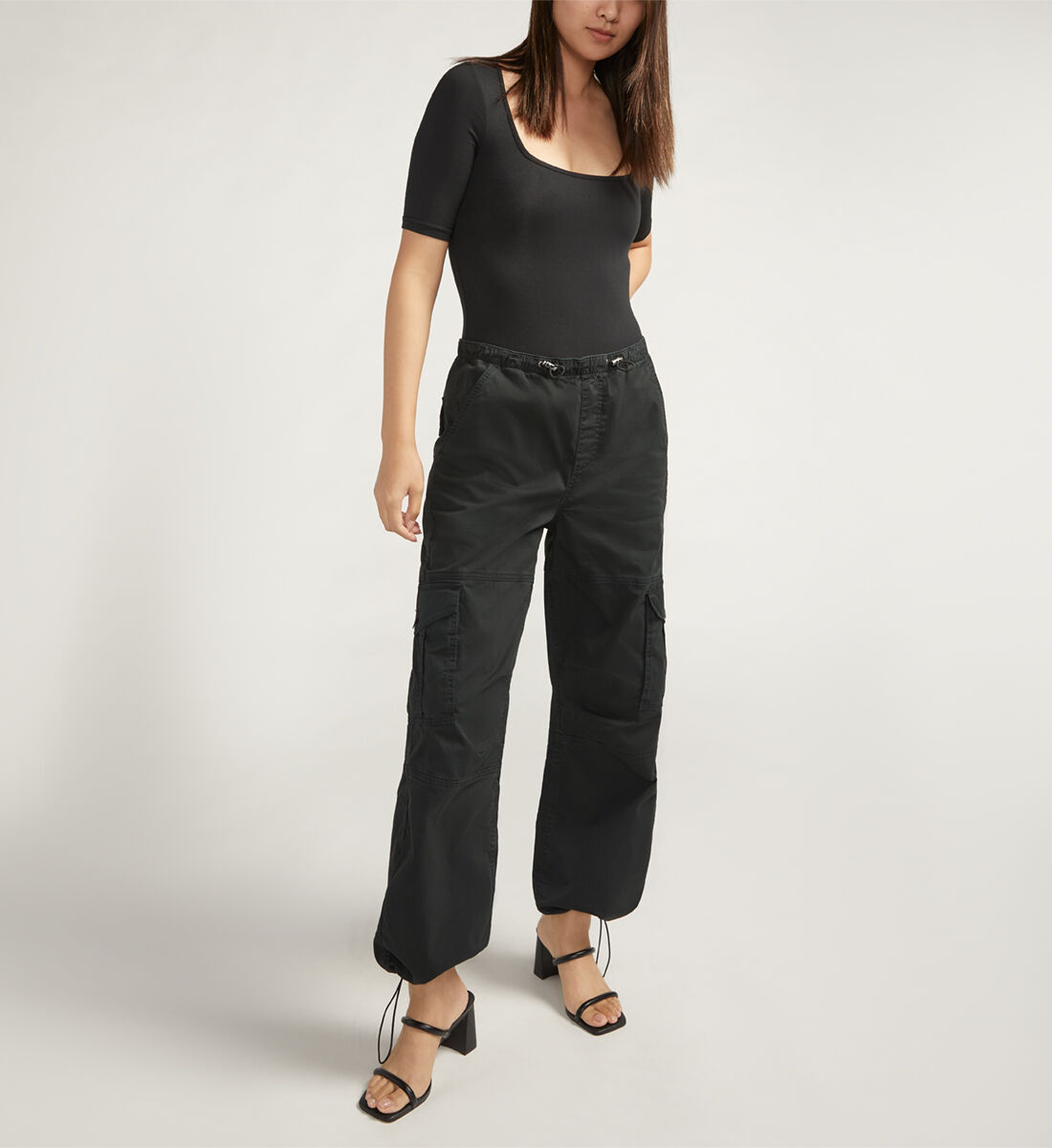 【2plan】Stopper Damage Cargo Wide Denim Pants Wide-leg cargo jeans - PULL&BEAR