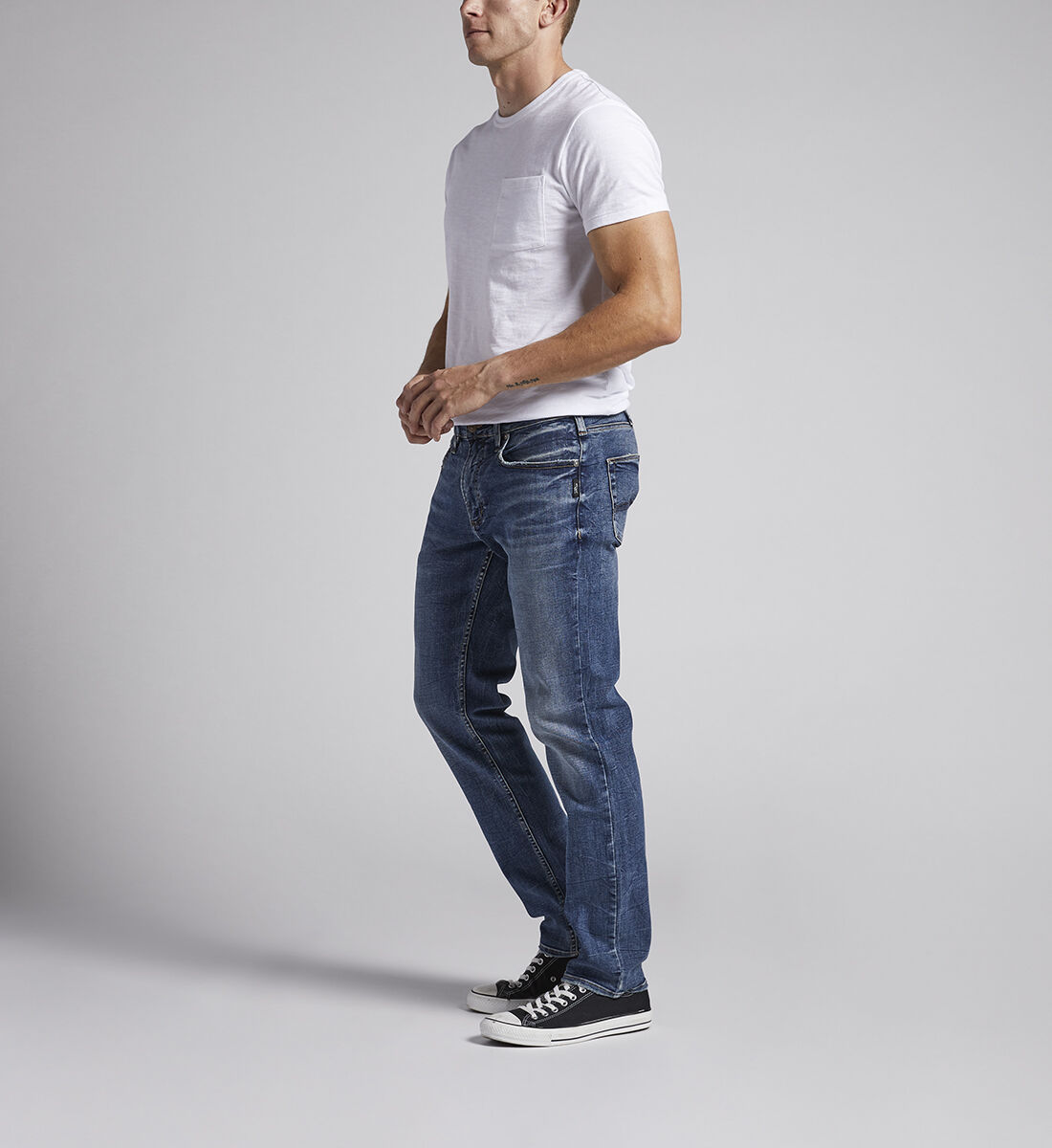 Buy Konrad Slim Fit Slim Leg Jeans for CAD 108.00 Silver Jeans