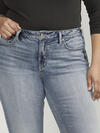 Suki Mid Rise Slim Bootcut Jeans Plus Size image number 3