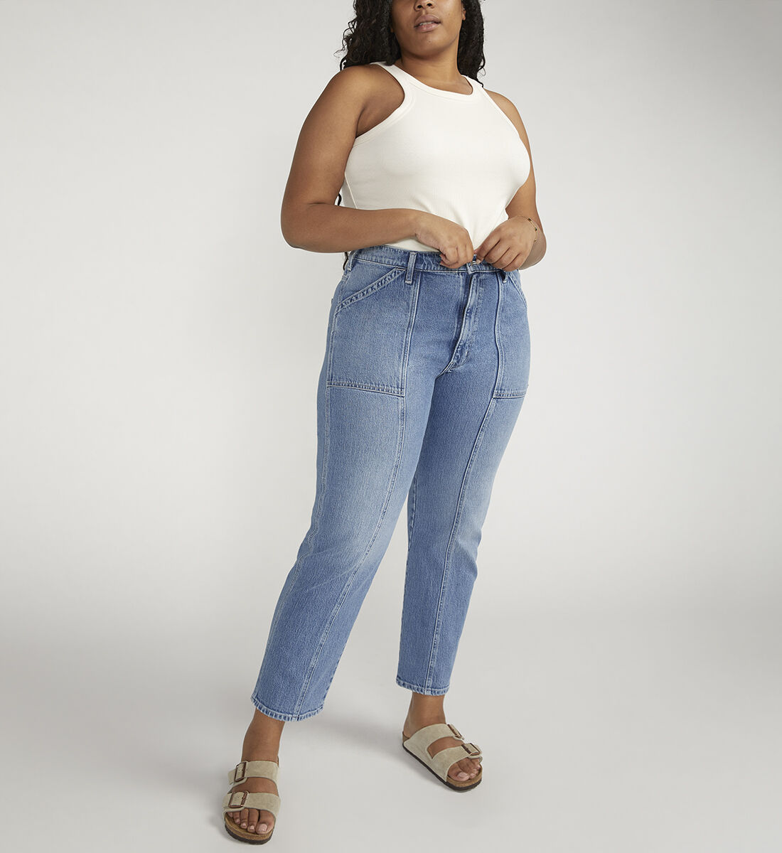 Plus size carpenter jeans sales