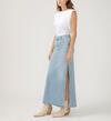 Side Slit Denim Maxi Skirt, , hi-res image number 2