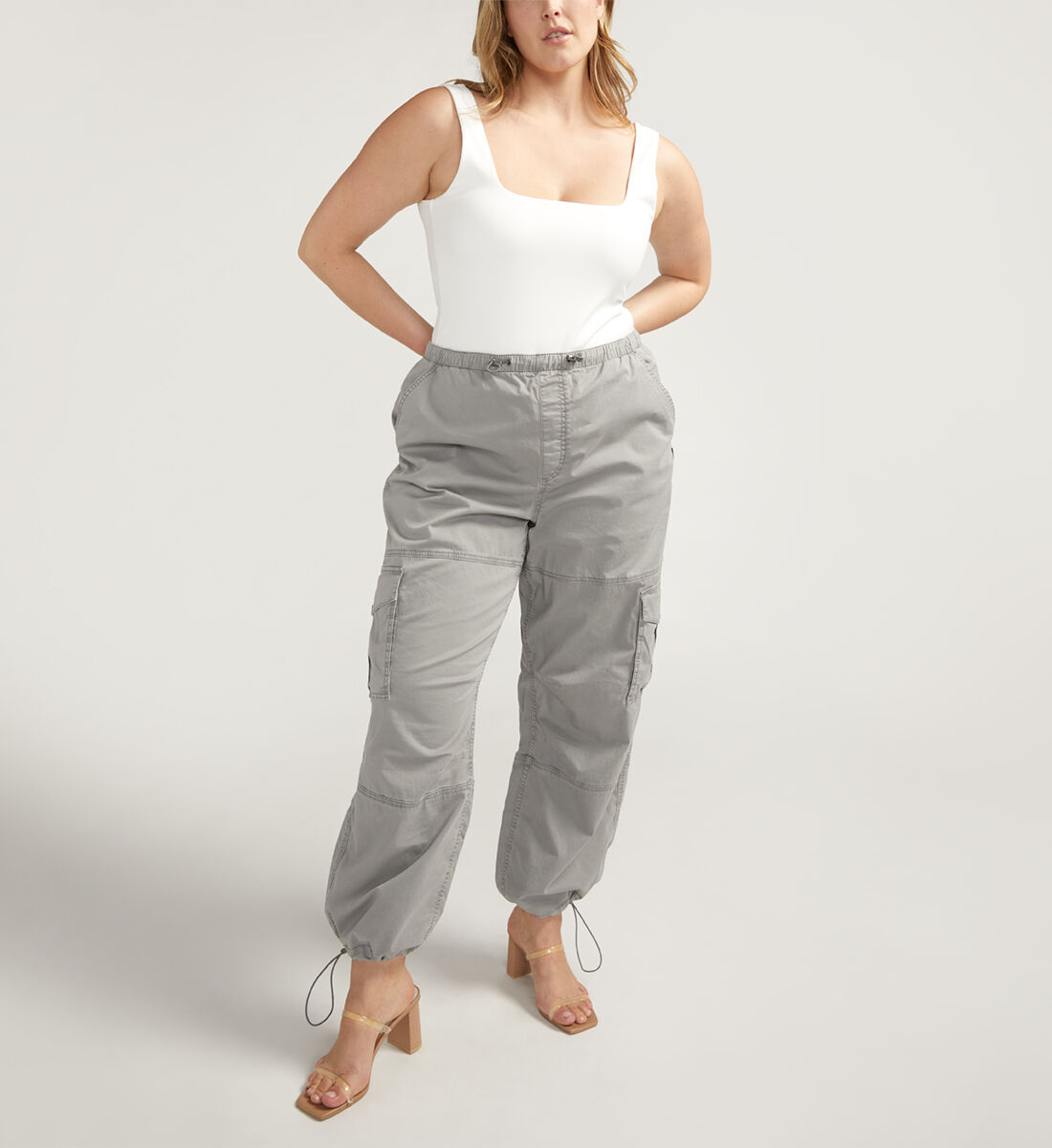 Buy Parachute Cargo Pant Plus Size for CAD 61.00 Silver Jeans CA New