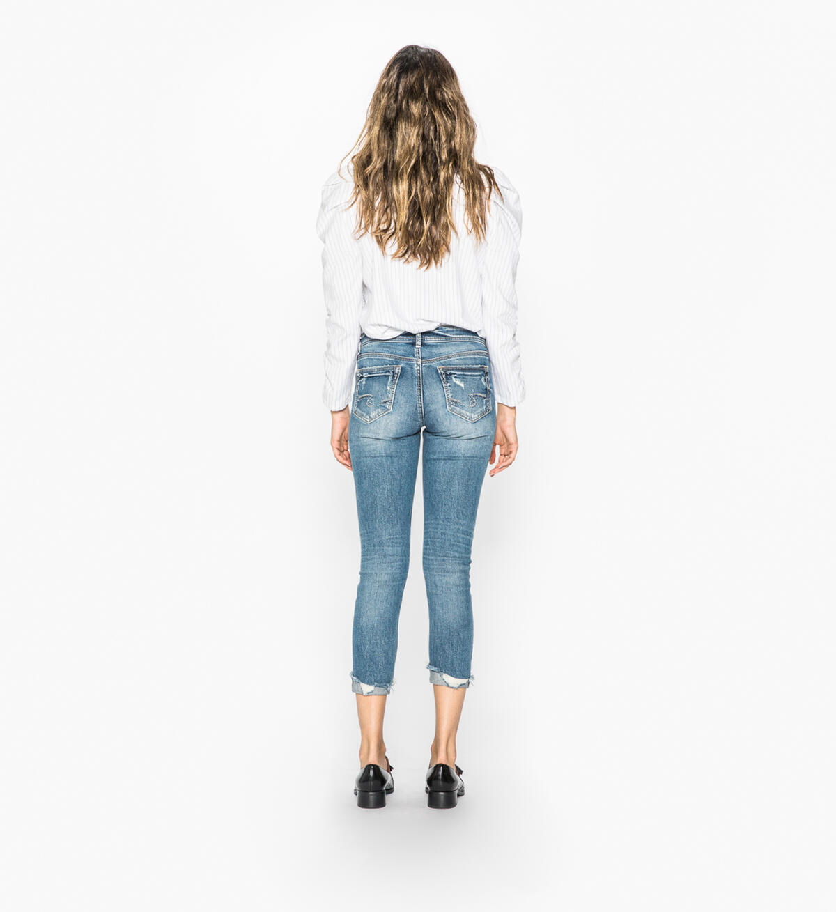 Suki Skinny Crop Medium Wash, , hi-res image number 1