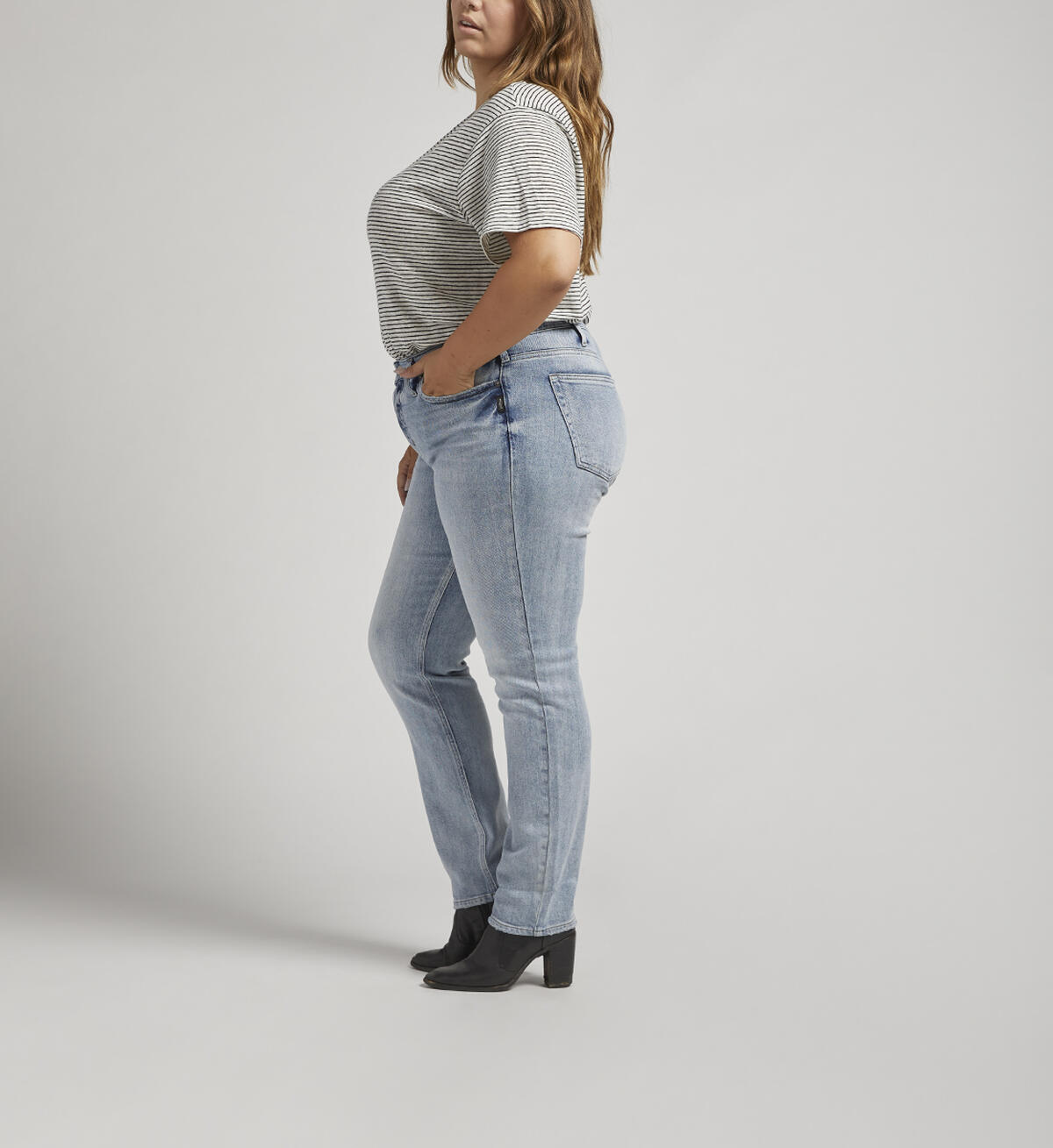 Most Wanted Mid Rise Straight Leg Jeans Plus Size, Indigo, hi-res image number 2