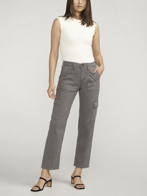 Suki Mid Rise Straight Leg Cargo Pants