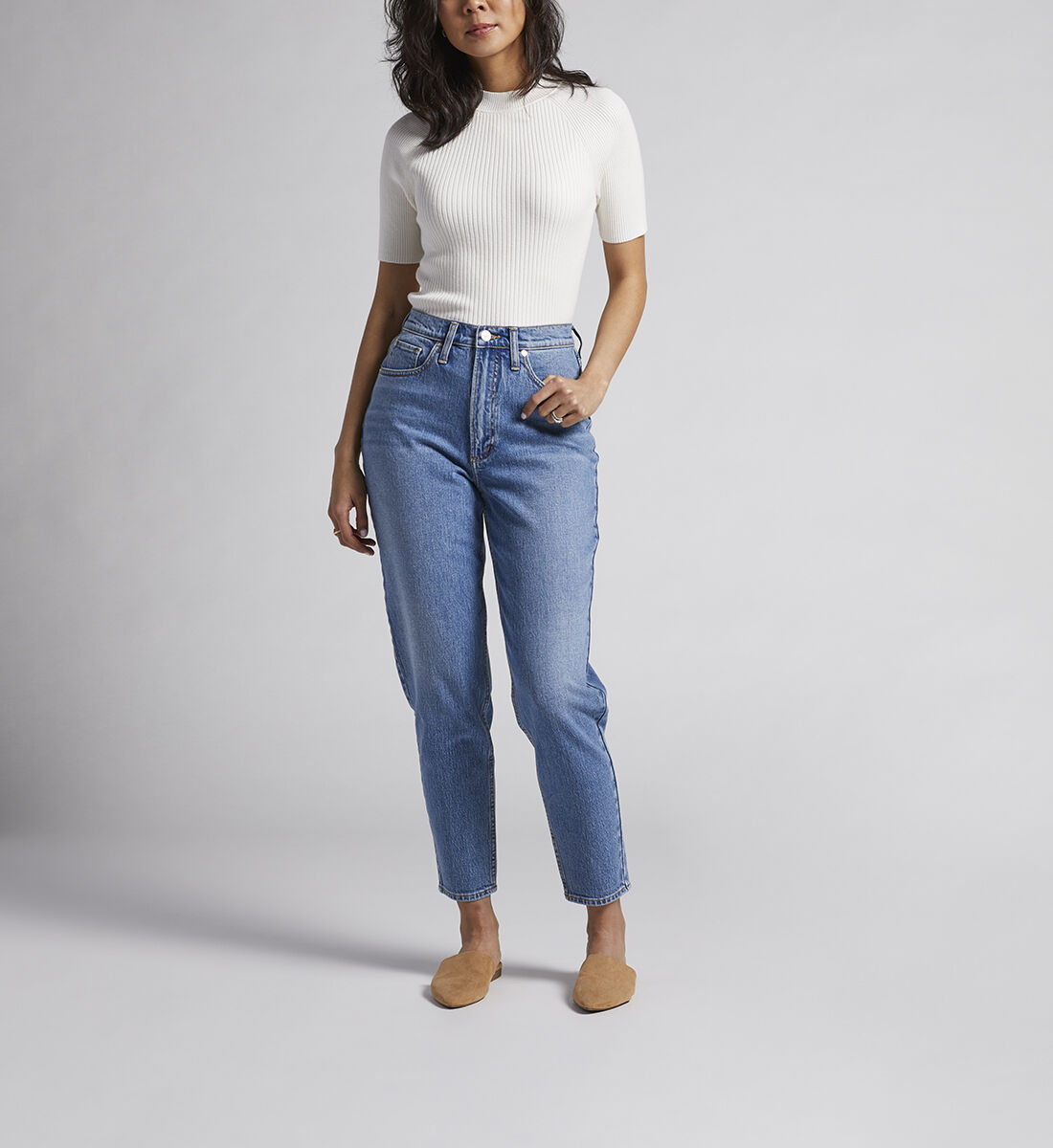 Discount silver cheap jeans online