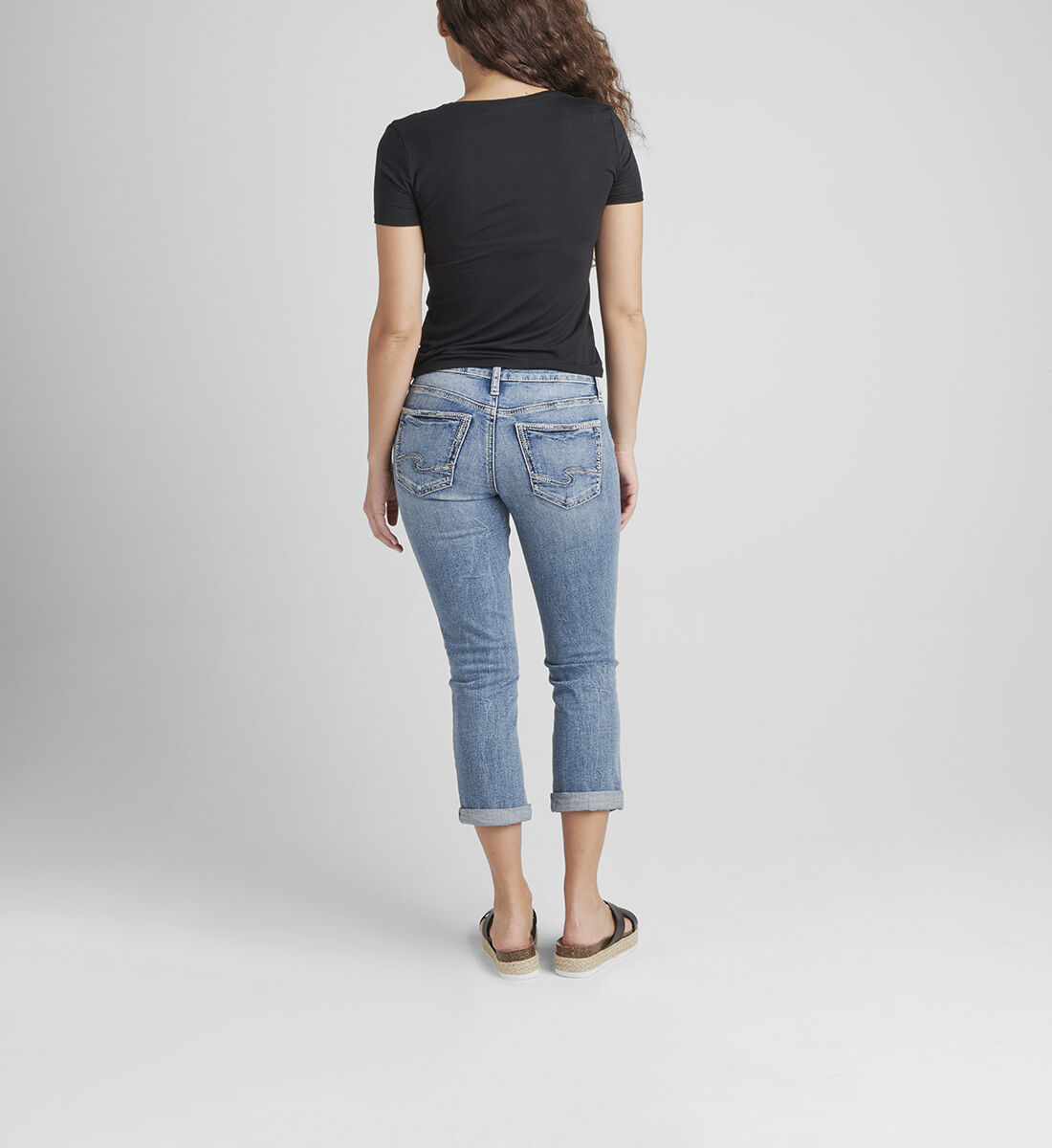 Buy Britt Low Rise Capri for CAD 94.00 Silver Jeans CA New