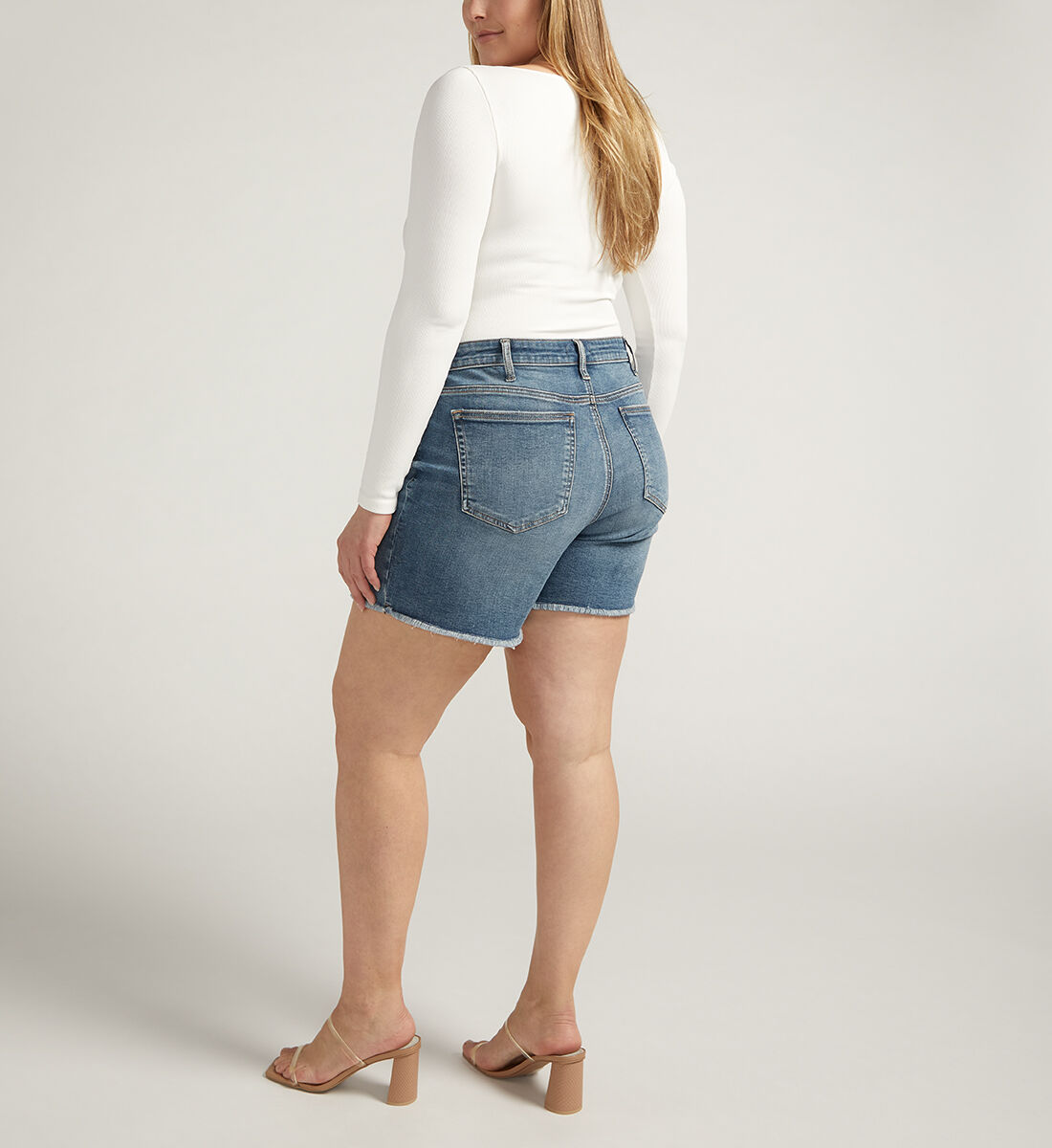 Buy Beau High Rise Shorts Plus Size for CAD 41.00 Silver Jeans CA New