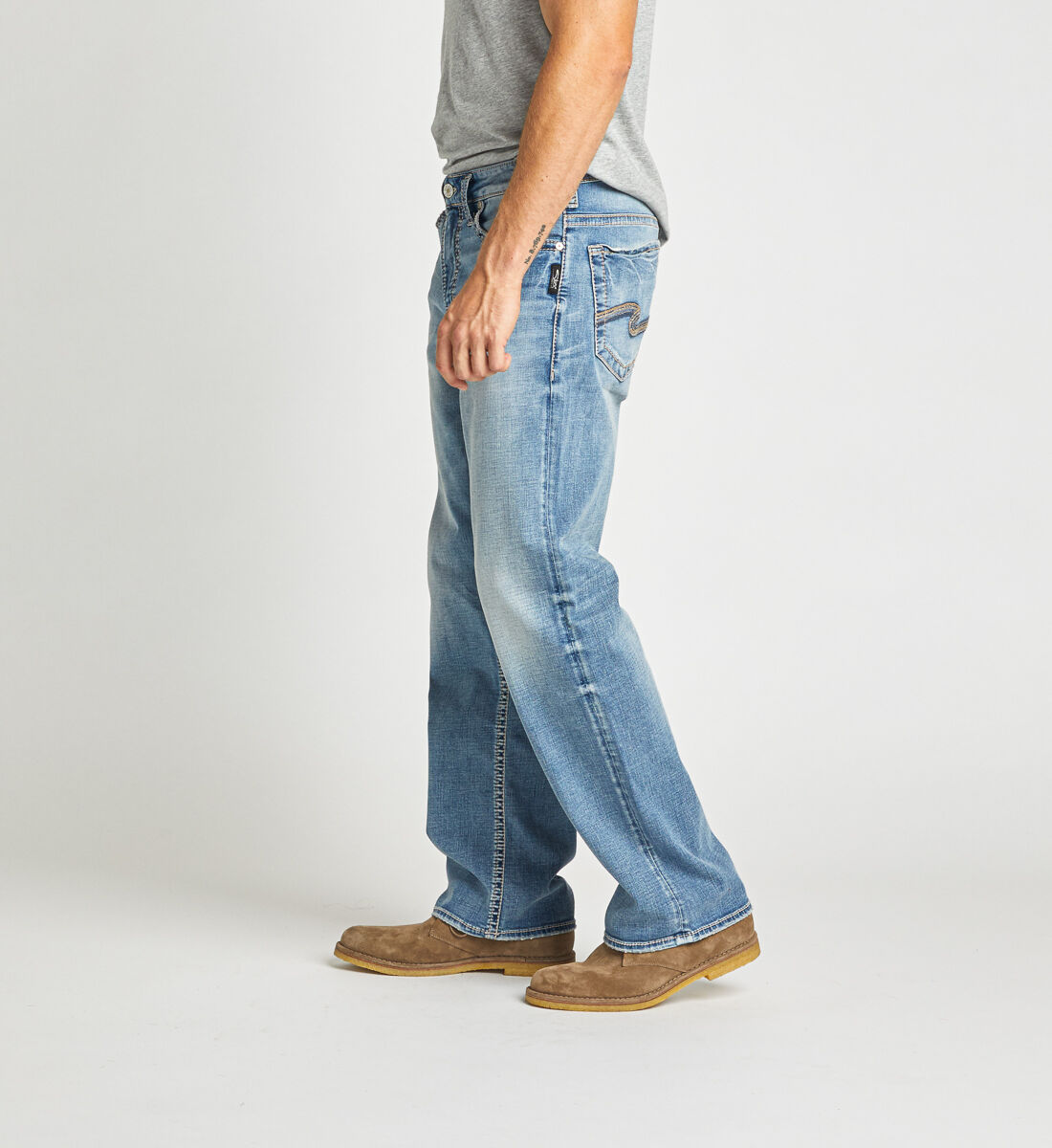Mens silver jeans bootcut hot sale