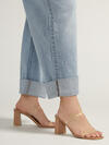 Baggy Mid Rise Wide Leg Cropped Jeans Plus Size image number 3
