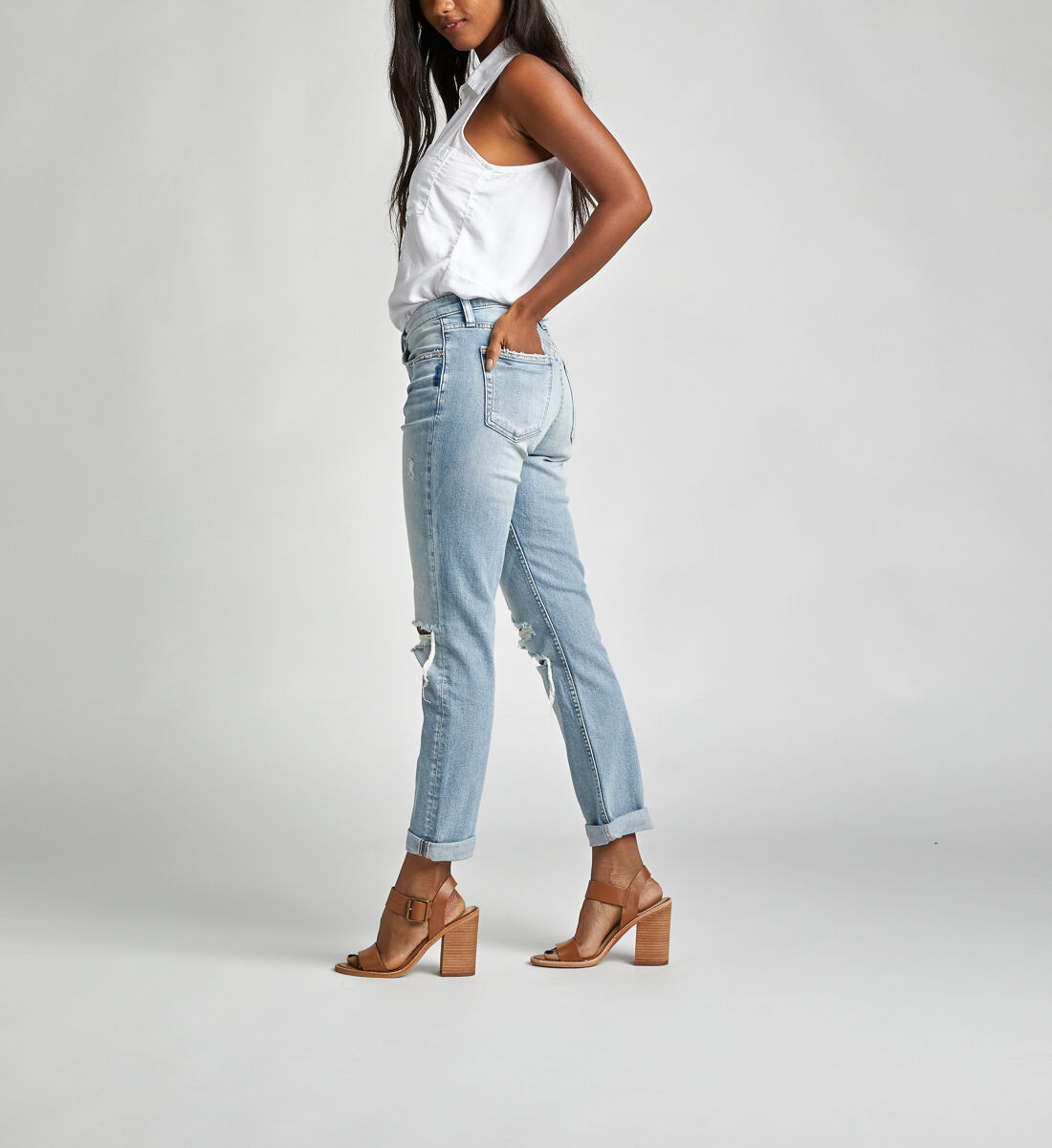 Buy Not Your Boyfriends Jeans Mid Rise Slim Leg Jeans for CAD