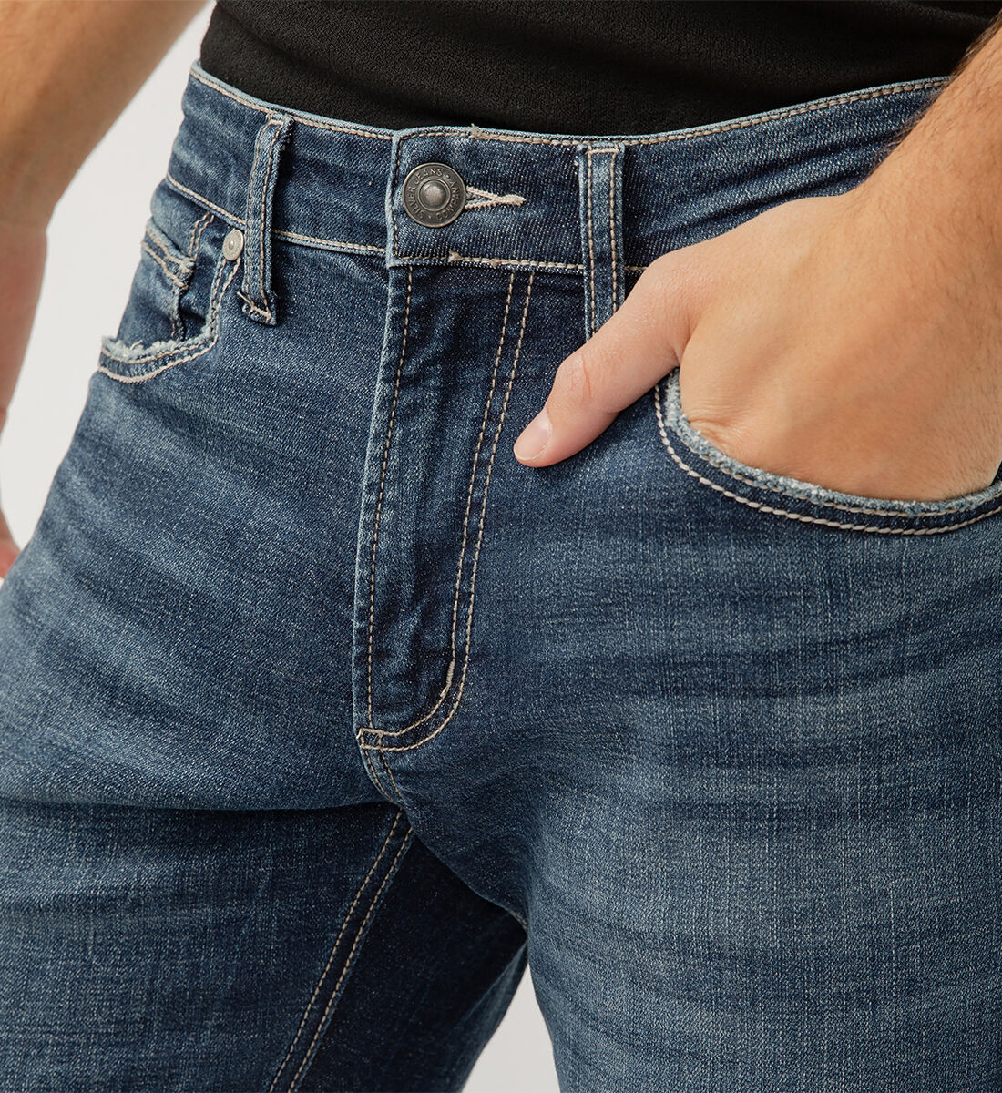 Axe Smoke Slim Straight Comfort Fit Jeans – Luxurious