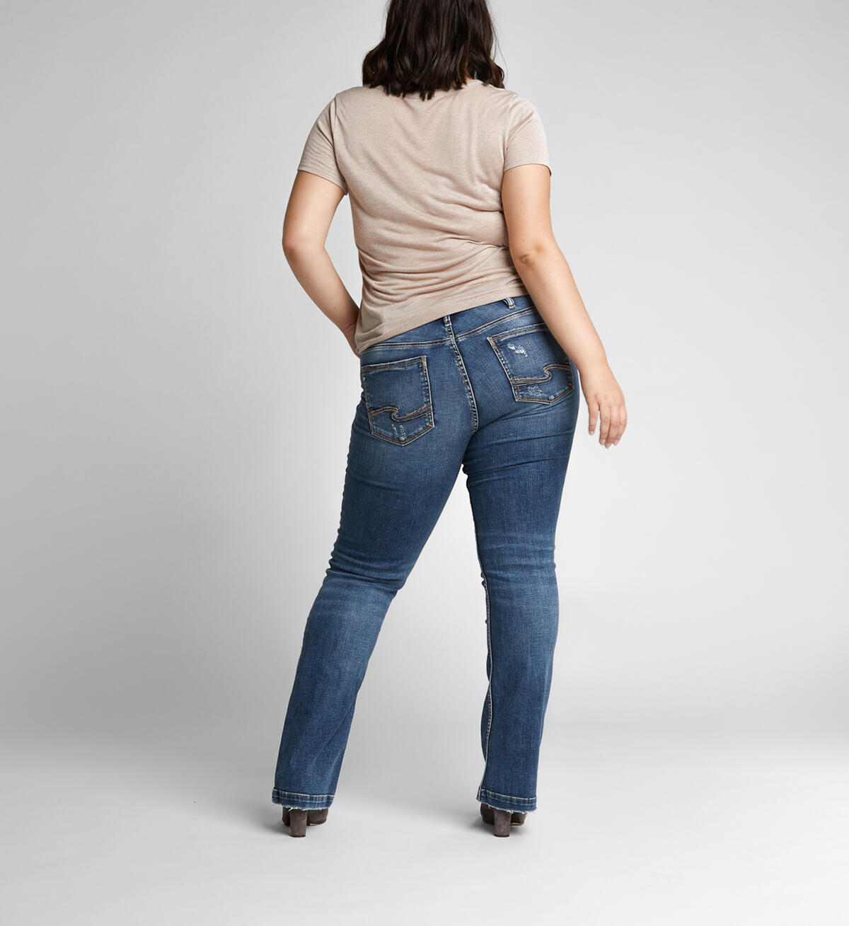 Elyse Slim Boot Mid Dark Wash, , hi-res image number 1