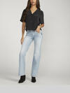 Suki Mid Rise Trouser Leg Jeans image number 0